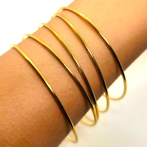Armband i massivt guld: Handgjorda 22K, 18K, 14K, 10K, fina minimalistiska smycken