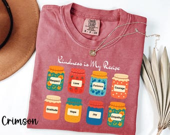 Comfort Colors® Kindness is my jam, Shirt, Teacher T Shirt, Christian Shirt Positive Tee, Mental Health Gift, Special Education Teacher