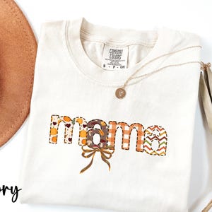 Comfort Colors® Fall Mama Shirt, Fall Mom Tshirt, Pumpkin Mom Tee, Thanksgiving Mama Shirt, Pumpkin Season Mom Shirt, Cute Fall Mama Shirts