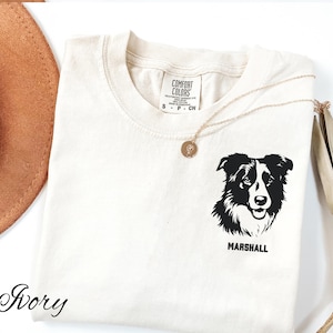 personalized Border Collie Sweatshirt, Custom Collie Shirt, collie Mom Gift, Dog face shirt, Border collie Lovers Gift, Collie Owner Gift