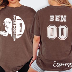 Personalized Mom Football Shirt, Custom Name Number Football Player TShirt, Matching Football T-shirt, Custom Team Name T Shirt, sports Tee