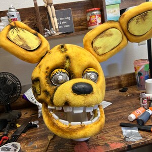 FNAF movie Yellow Rabbit Cosplay head Replica image 5