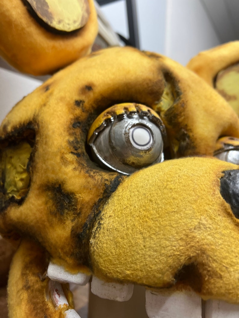 FNAF movie Yellow Rabbit Cosplay head Replica image 3