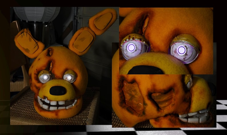Buy FNAF Movie Yellow Rabbit Cosplay Head Replica Mask Online in India ...