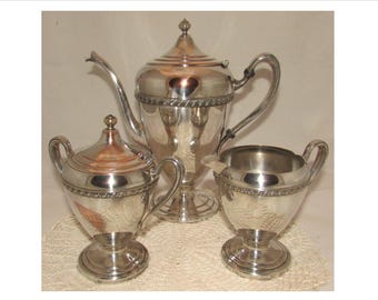 Antique FB Rogers Silver Company 1883 Silver Plated Tea Set | Etsy Antique FB Rogers Silver Company 1883 Silver Plated Tea Set | Etsy