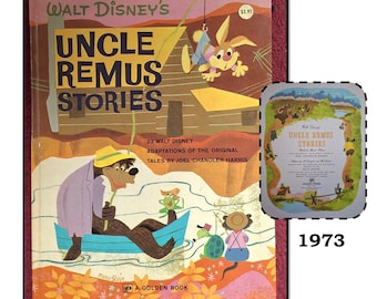 Vintage 1973 Hardcover Childrens Book - Walt Disney's Uncle Remus Stories