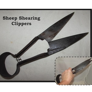 Vintage Sheep Shearing Wool Clippers, Manual