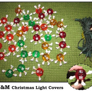 Vintage M&M Candy Christmas Tree Lights in Original Box