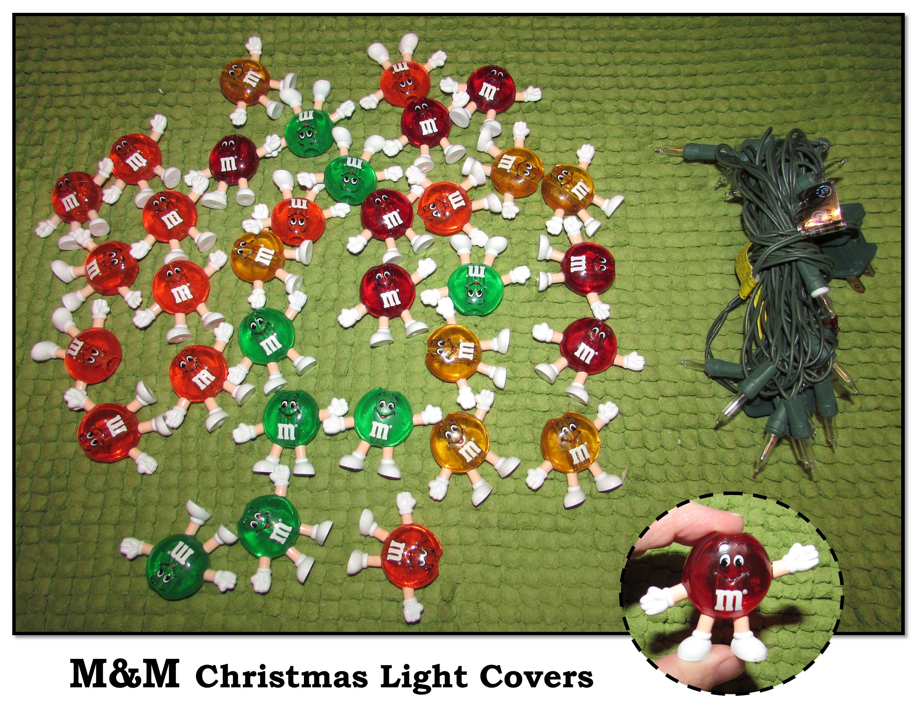 Vintage M&M Candy Christmas Tree Lights in Original Box - Etsy