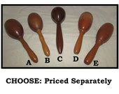 Vintage Wood Darning Egg with Handle, Sewing notion tool CHOOSE