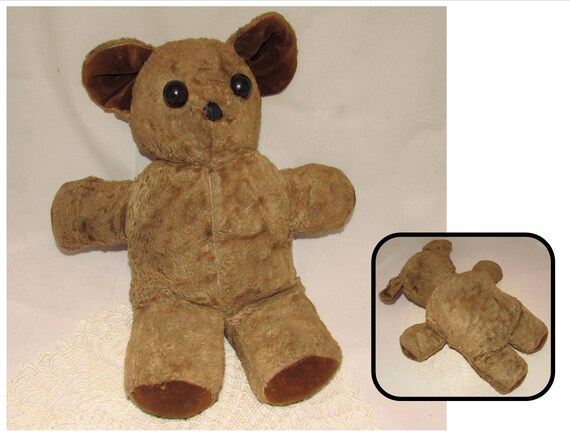 teddy bear with button eyes