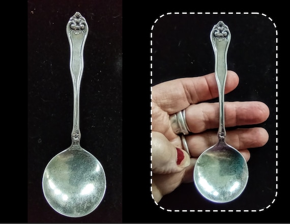 Antique 1910 Silver Plated Sugar or Jelly Spoon Leyland Pattern 1881 Rogers A1 by Oneida Etsy