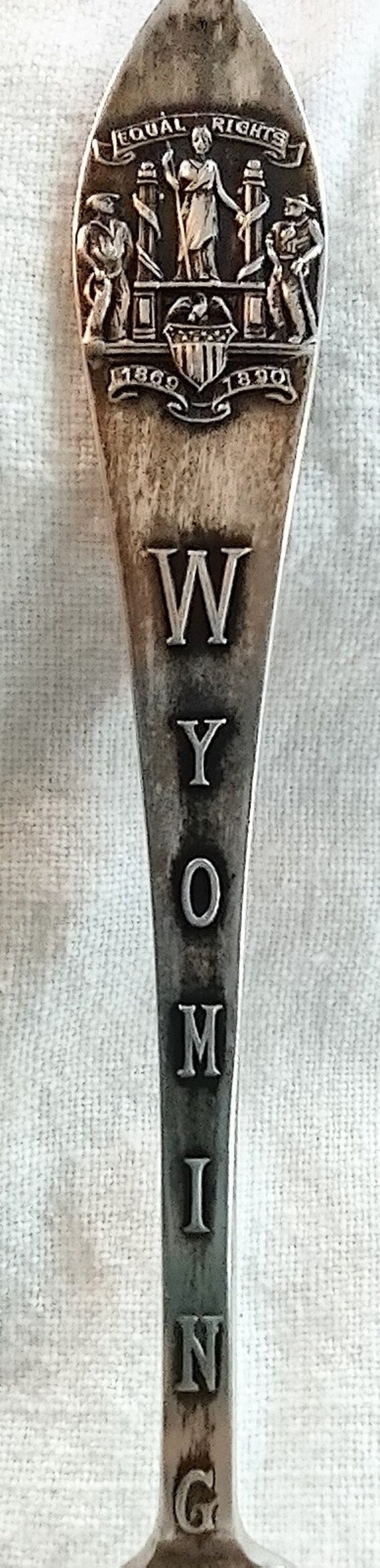 Vintage Souvenir Sterling Silver Spoon, Wyoming State Seal - Etsy 日本