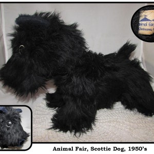 Vintage Stuffed Black Scottish Terrier Scottie Dog Plush Toy | Etsy