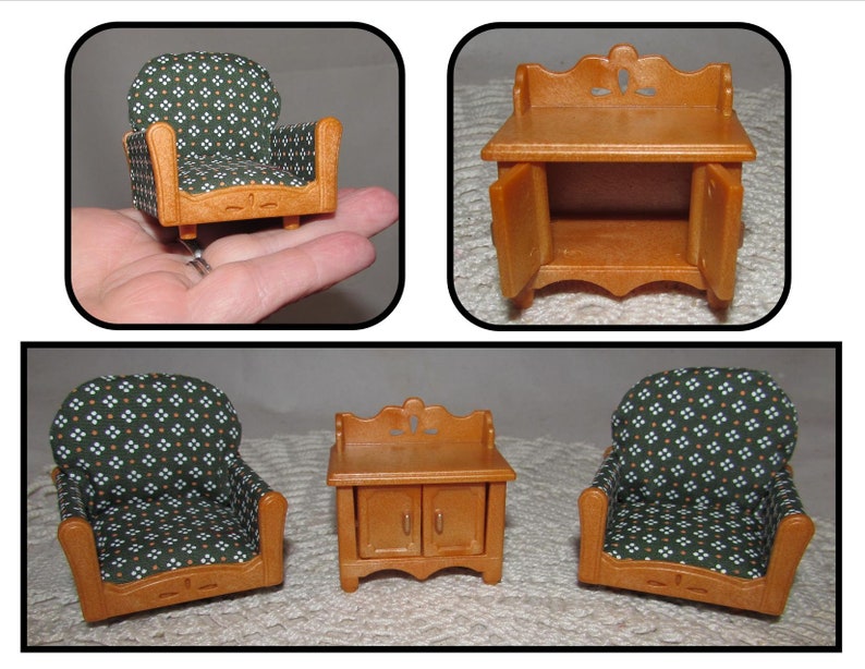 vintage miniature dollhouse furniture