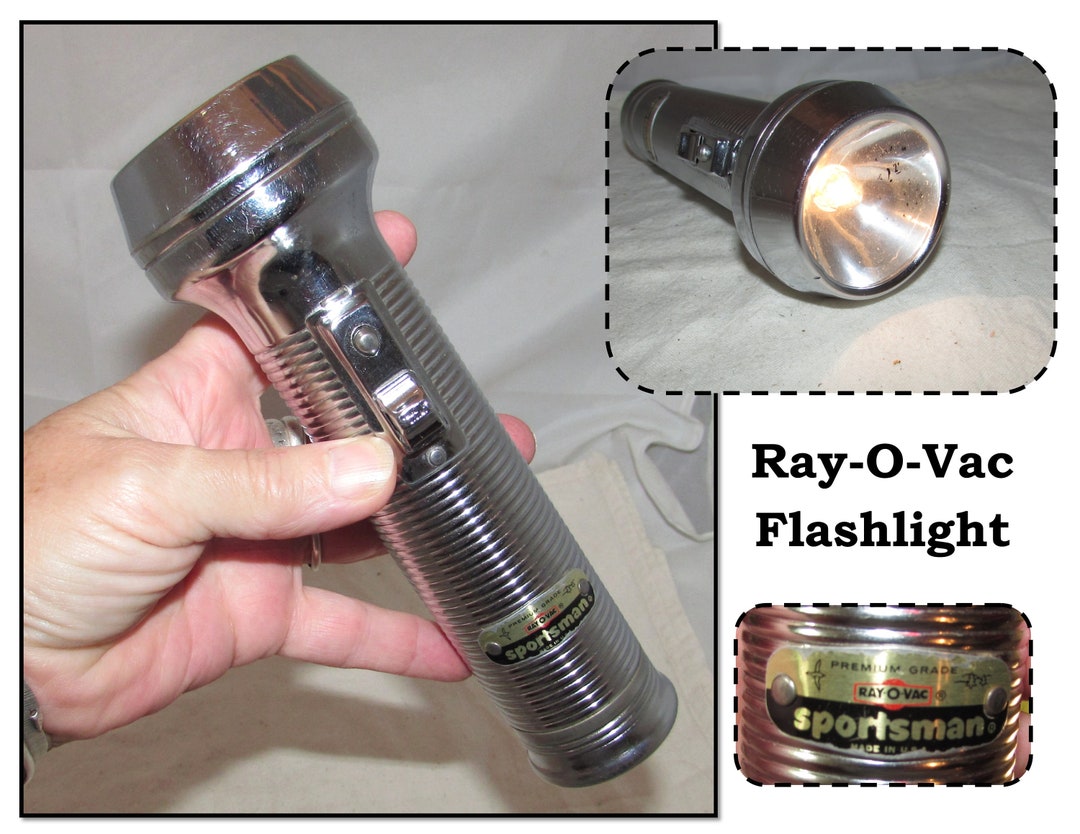 Lampe De Poche Vintage Ray-O-Vac Sportsman – Made In USA (occasion, à Lire Description)
