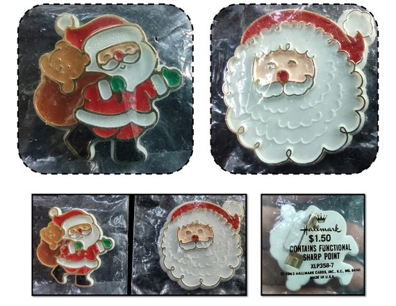 2 - Vintage 1983 Plastic Hallmark Santa Claus Chr… - image 1