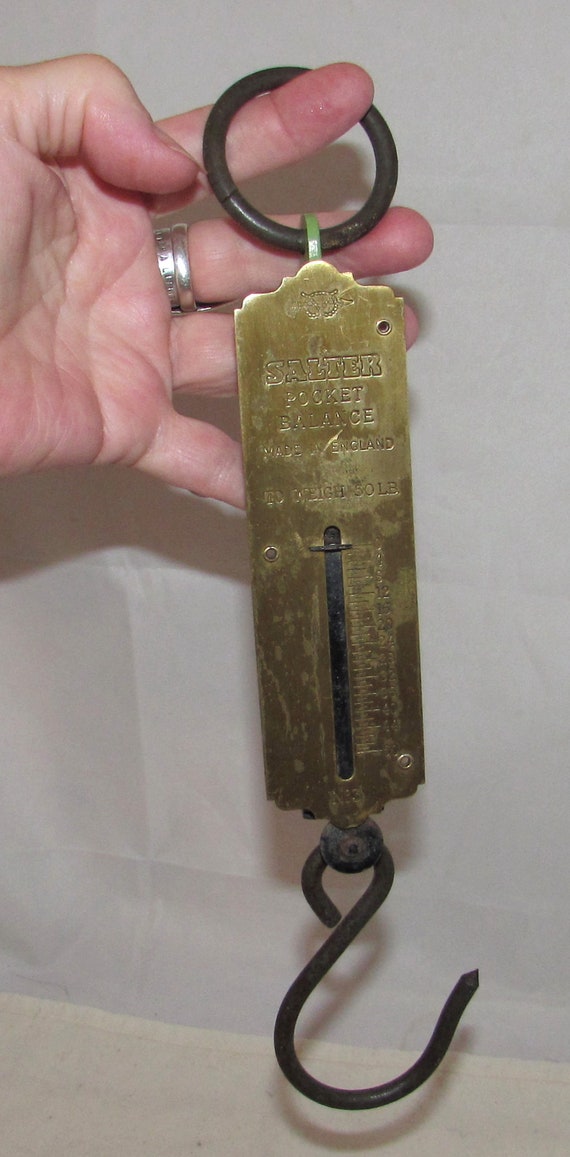 Balance De Poche Ancienne – Laiton – Salter – UK – Métal