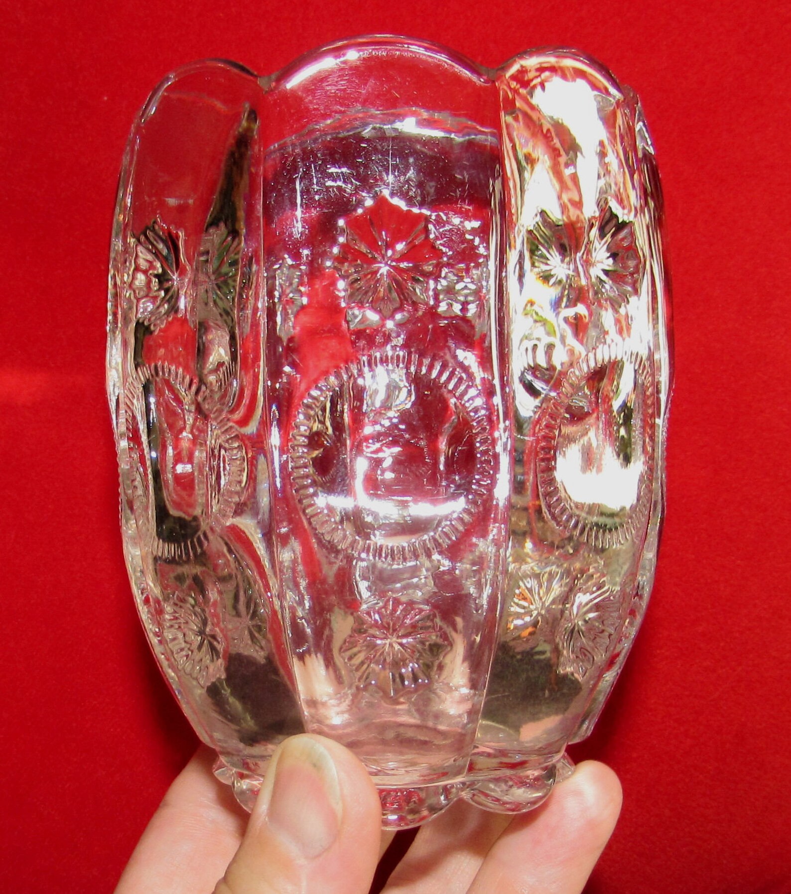 Vintage Clear Glass Spooner Vase by Dalzell Gilmore & Etsy