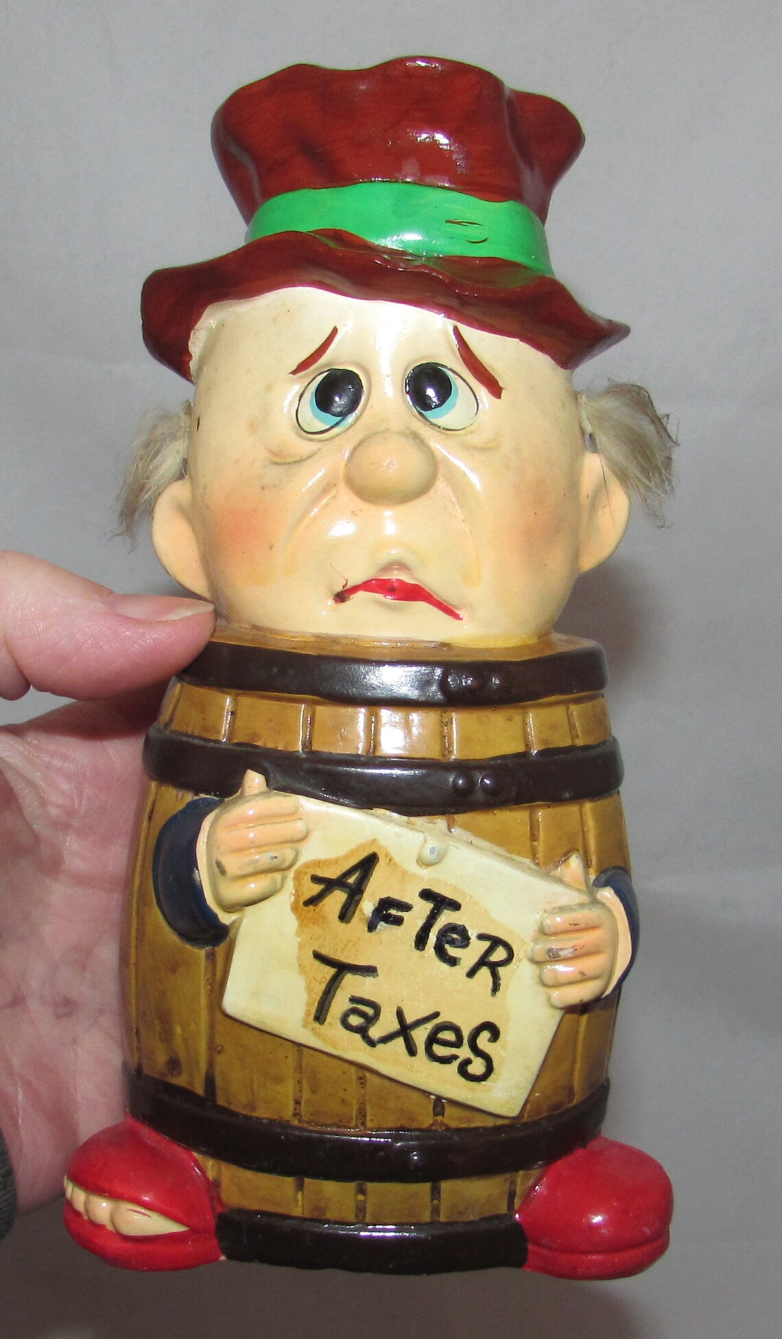 Set of 3 Vintage Ceramic Plaster Piggy Banks Man Retirement Etsy