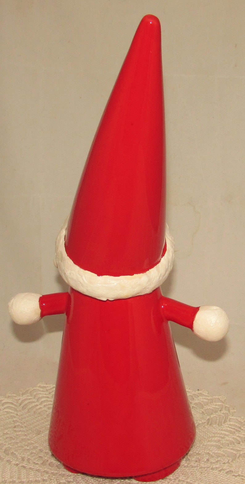 1958 Vintage Large Ceramic Santa Claus Figurine Christmas Holiday Decoration Italy