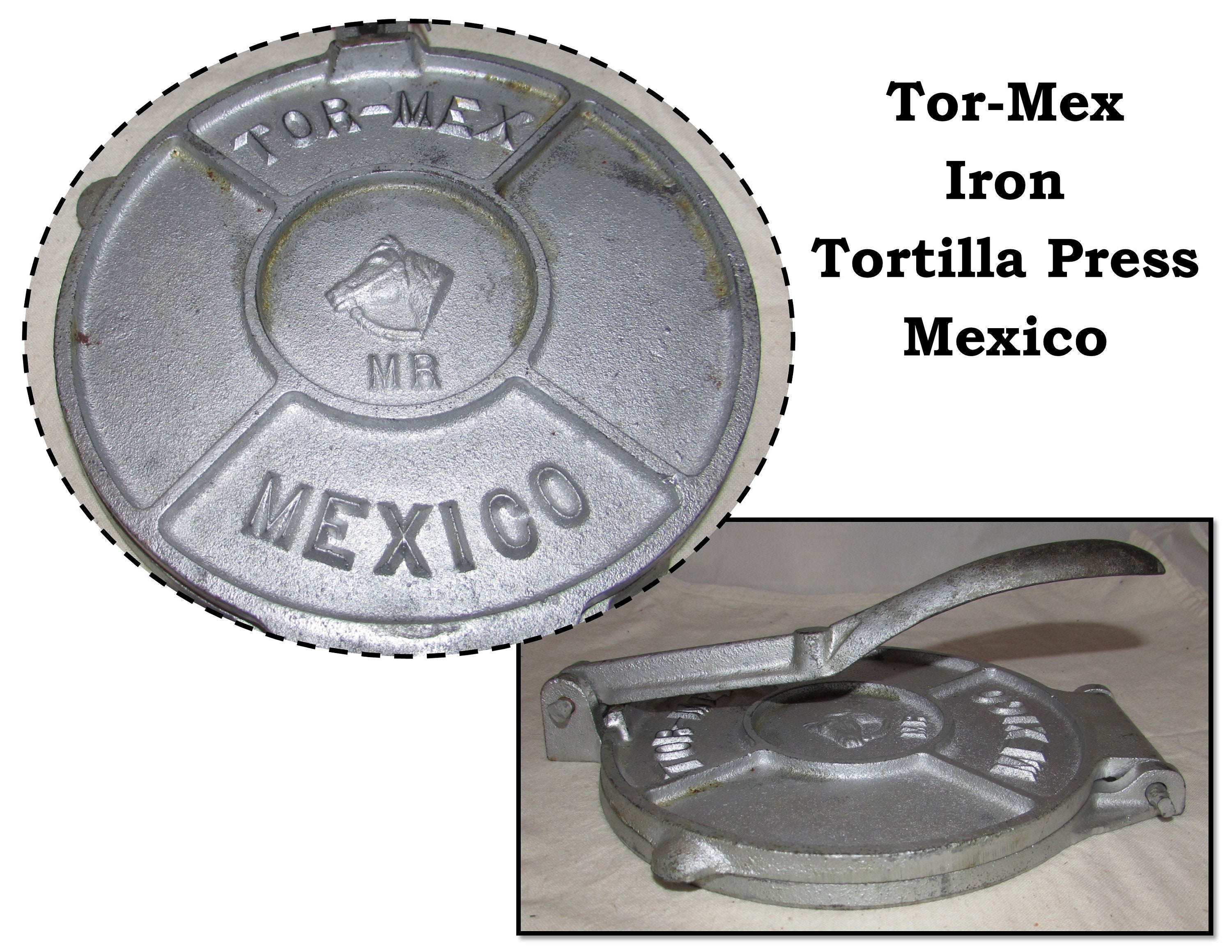 Vintage Cast Iron Tortilla Press 