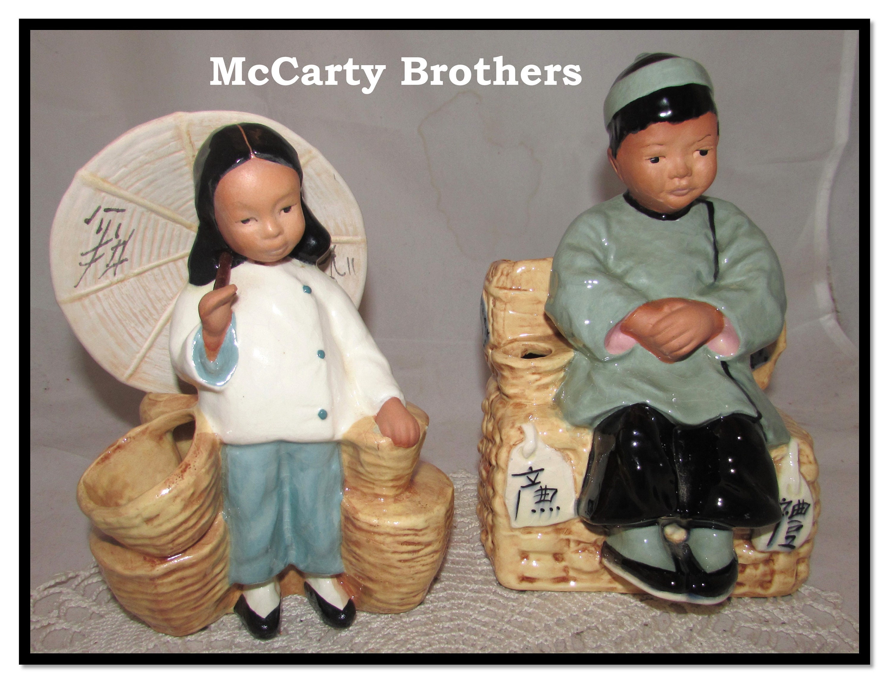 TWO - Vintage Mccarty Brothers California Pottery Planter or Vases  display picture 1