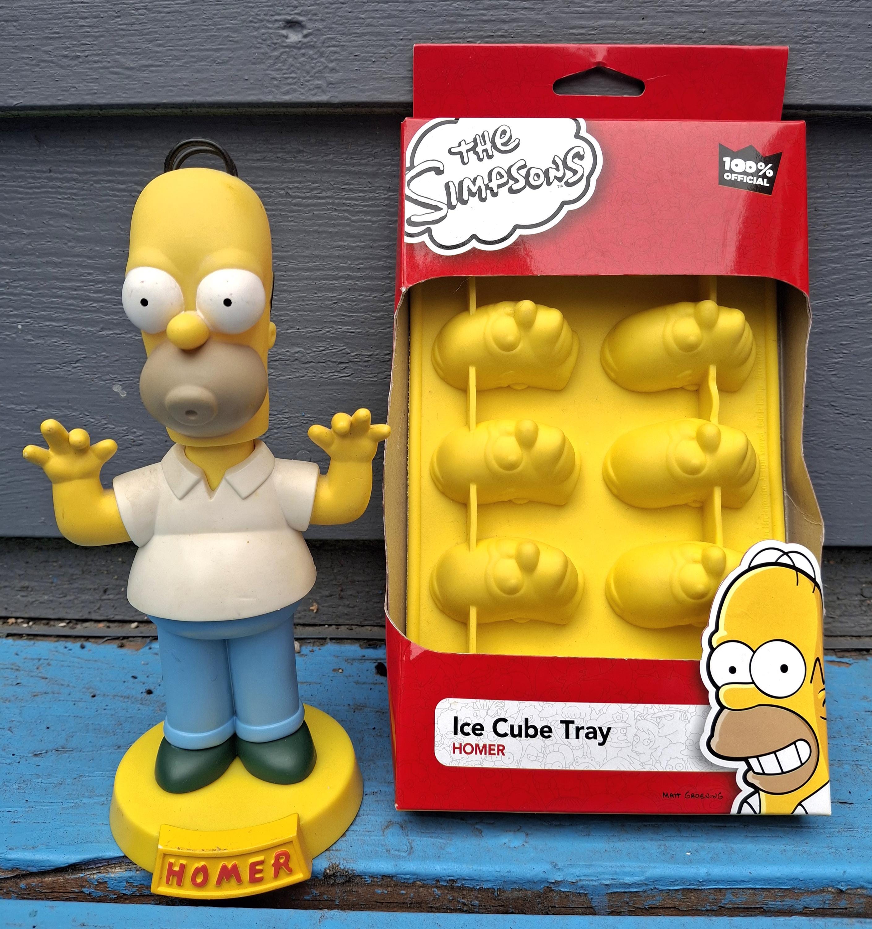 3 - Vintage 2002 Simpsons Bobble Heads, Bart, Grampa & Homer BONUS