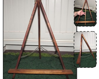 Vintage Large Wood Tabletop Painters or Display Easel