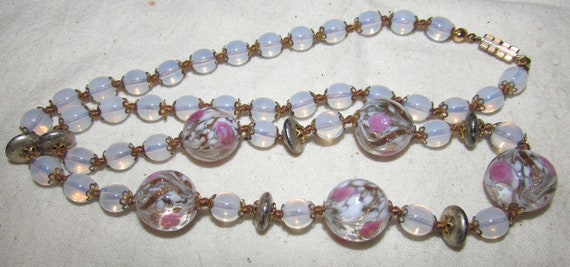 Vintage Translucent Venetian Glass Bead Necklace … - image 6