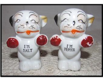 Vintage Bonzo Dog Salt and Pepper Shakers - Etsy