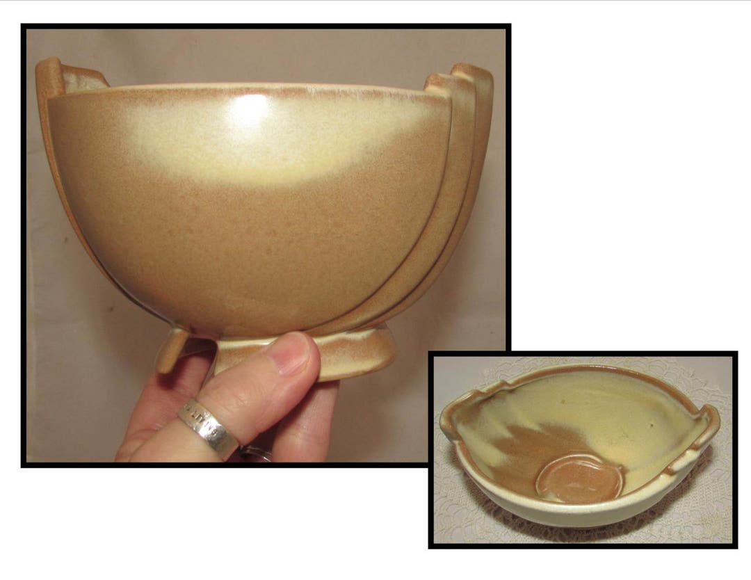 Vintage Frankoma Pottery Plainsman Desert Gold Planter or Etsy