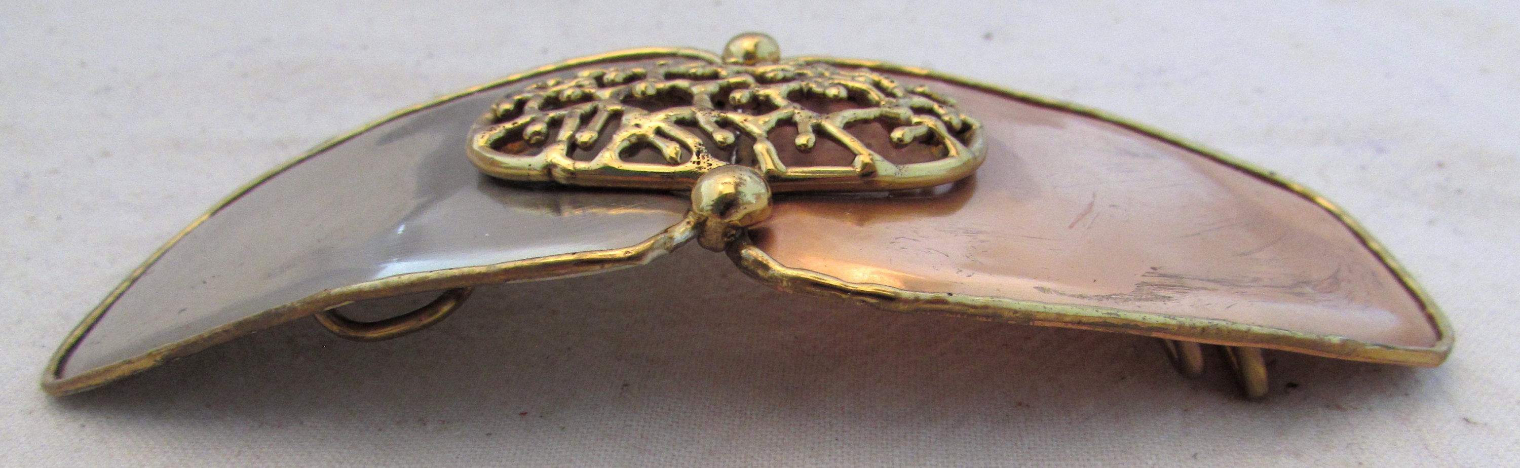 Boucle De Ceinture Vintage Poids Mexicain 1958 - Fait Main - Argent