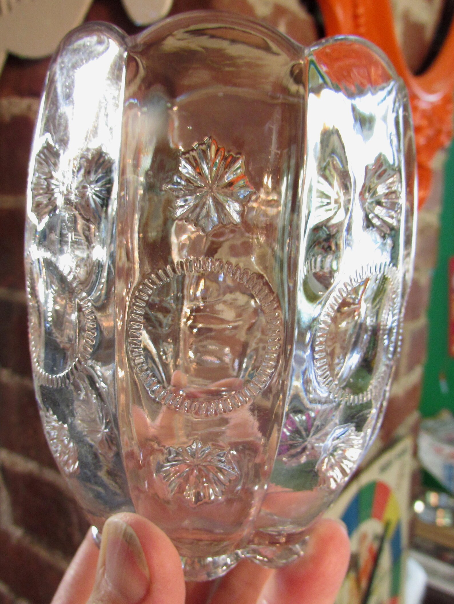 Vintage Clear Glass Spooner Vase by Dalzell Gilmore & Etsy