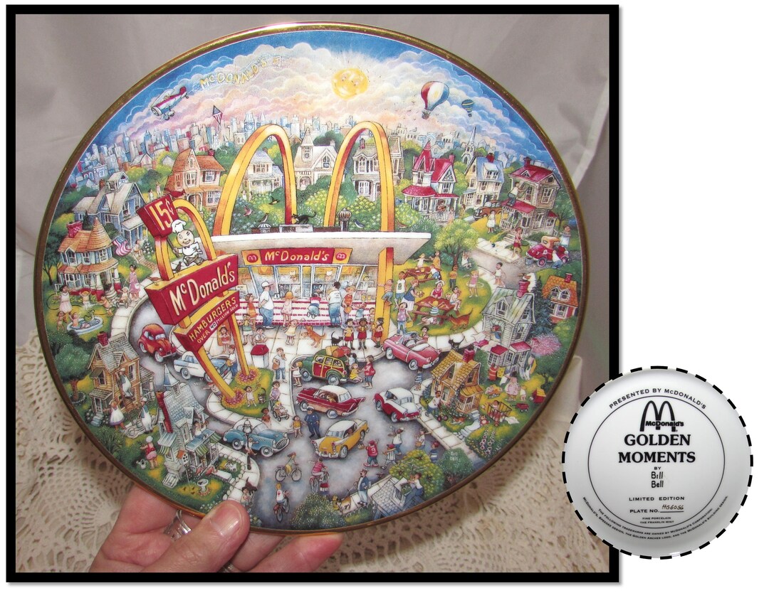 Vintage Limited Edition Collector Wall Plate Gold Moments for Etsy