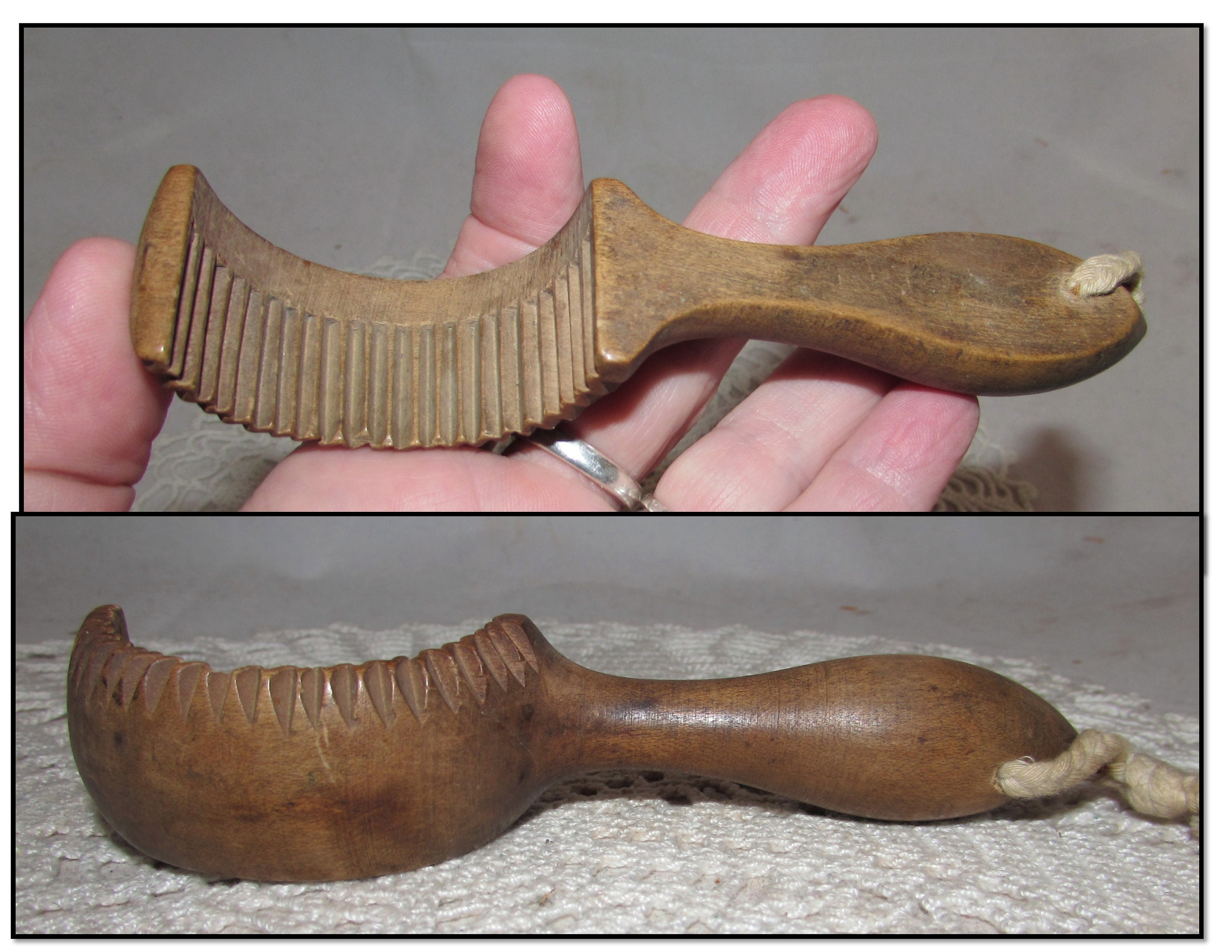 Vintage English Wood Wooden Butter Curler Made in England Etsy