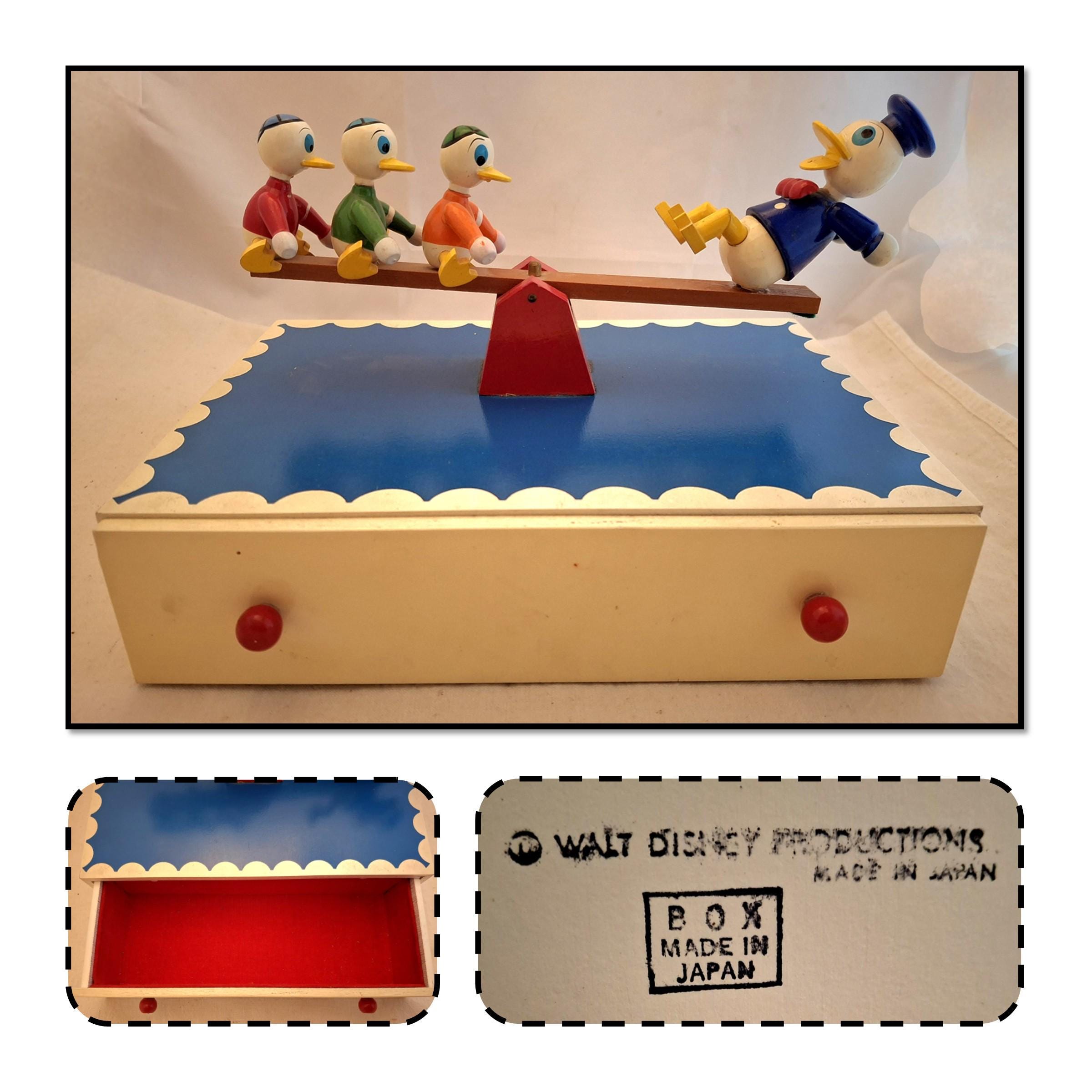 ろくま様 リクエスト DISNEYvintage 12点 セット Vintage Donald Duck Disney Music Jewelry Box, Donald & His Nephews