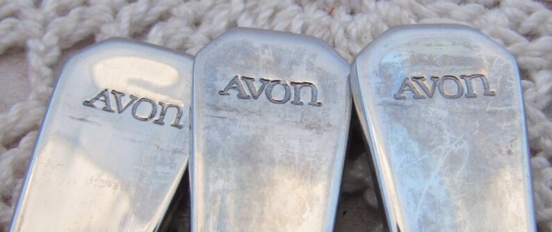 Vintage Stainless Steel /& Enamel Jam Spoons Berries by Avon Plum 3 Natures Best Orange