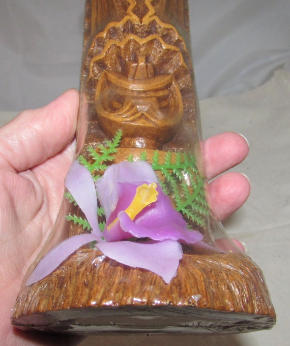Vintage Coco Joe's Hapa Wood Lono Tiki God Figurine, Souvenir From