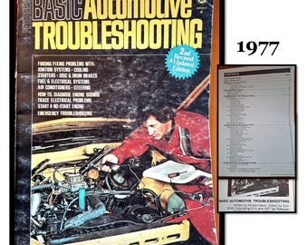 Vintage 1977 Petersen's Basic Automotive Troubleshooting Magazine, repair