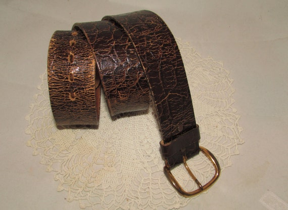 faux crocodile belt