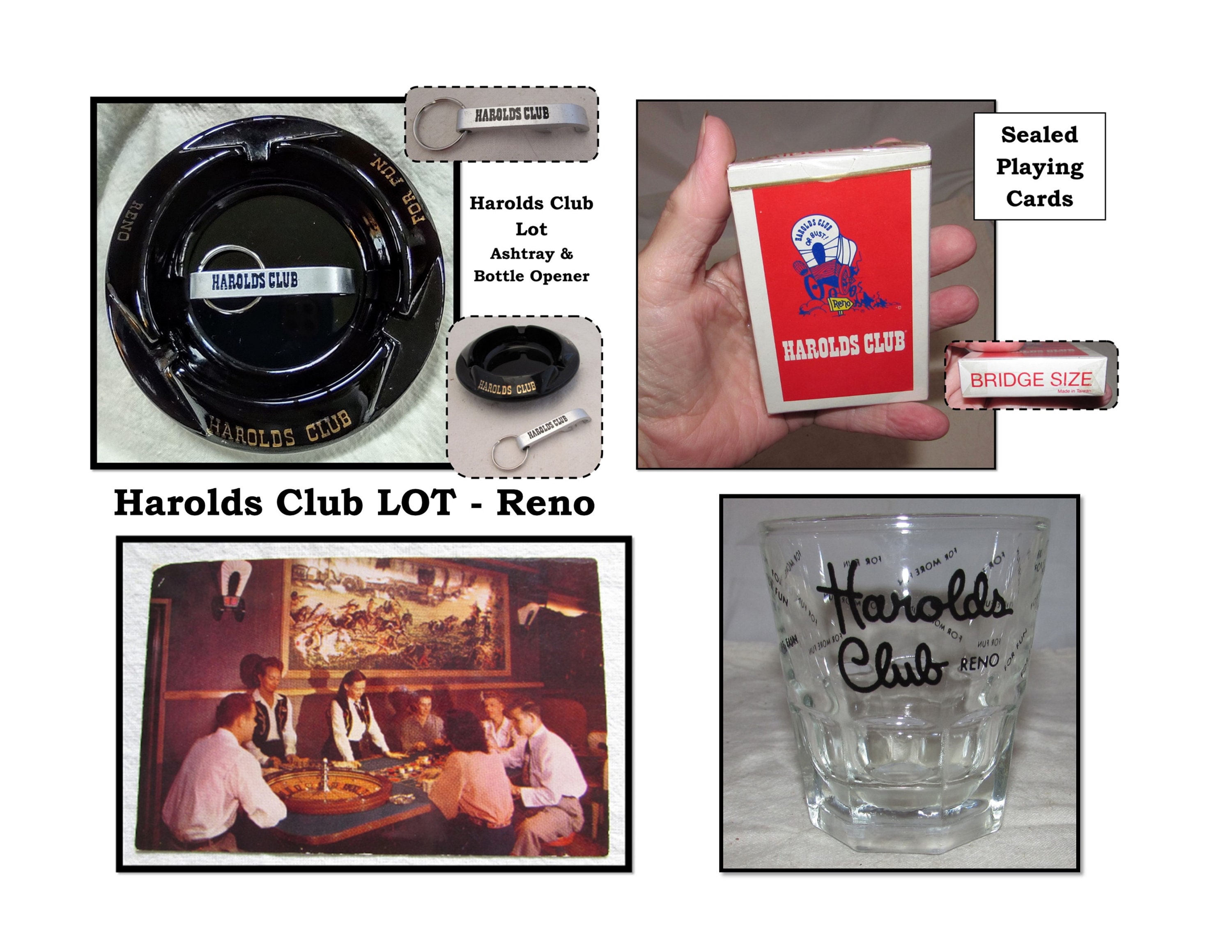 Vintage Harold's Club Casino Reno Money & Betting Markers