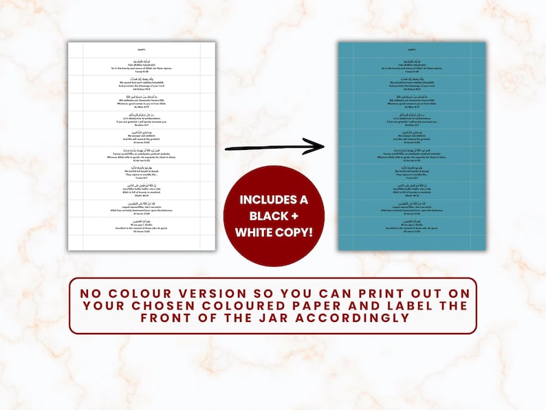 Quran verse jar, Read me when mood jar, Islamic gift, Ramadan activity, Muslim printable pdf, Quran guidance, Quran quotes to feel better image 7