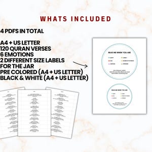 Quran verse jar, Read me when mood jar, Islamic gift, Ramadan activity, Muslim printable pdf, Quran guidance, Quran quotes to feel better image 9