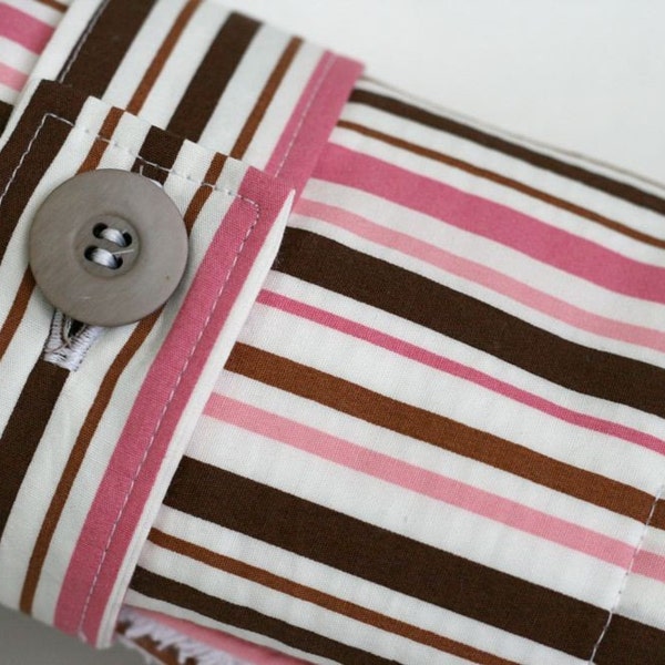 SALE - Changing Pad for Baby -- Chocolate Strawberry Stripes