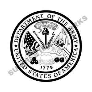 US Army Seal SVG Digital Download for Cricut & Silhouette | United States Army Seal Download | Custom Military Logo | Army Insignia
