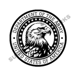 US Army Seal SVG Digital Download for Cricut Silhouette Laser | United States Army Seal Download | US Army Eagle Logo | Army Insignia