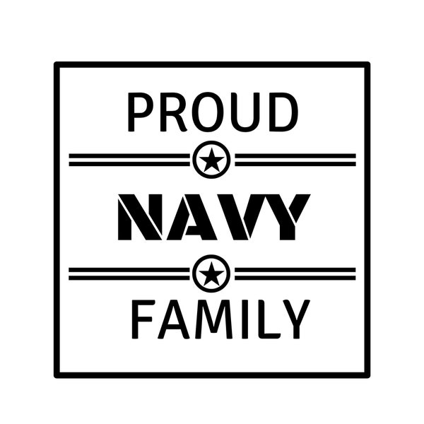 Proud Navy Family Svg Proud Navy Family Digital Download Navy Family Design For Cricut Proud Navy Gift For Military Family Download Svg Navy