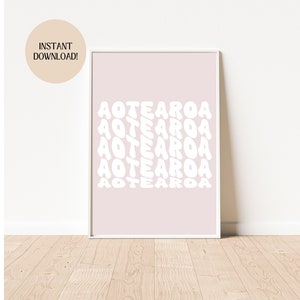 Aotearoa digital download, maori wall art, New Zealand print, printables, maori prints, Aotearoa wall posters, maori decor