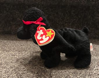 Ty Beanie Baby GiGi Poodle w/ Tag, Retired Collectible Plush
